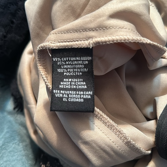 RN studio by Ronni Nicole size 14 black and tan long sleeved dress - Picture 7 of 8